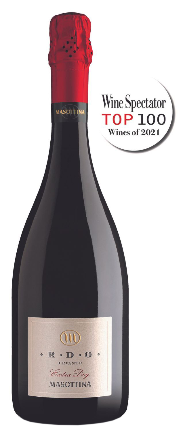 Butelka Masottina R.D.O. Levante Prosecco Rive Extra Dry - DOCG Conegliano Valdobbiadene Prosecco Superiore
